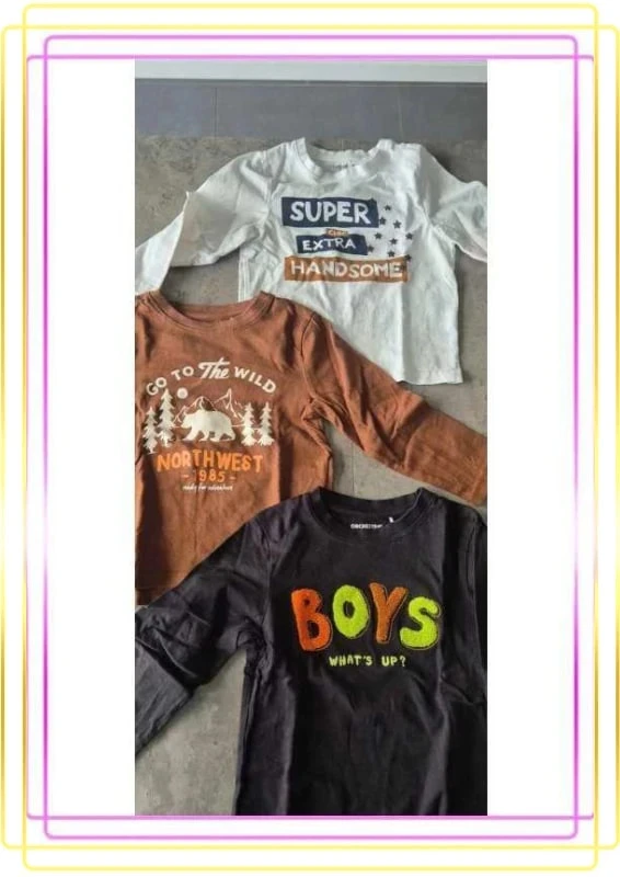 Lot de 3 Tee-shirts manches longues
